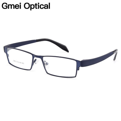 Gmei Optical Men Titanium Alloy Eyeglasses Frame for Men Eyewear Flexible Temples Legs IP Electroplating Alloy Spectacles Y812