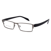 Carica l&#39;immagine nel visualizzatore di Gallery, Gmei Optical Men Titanium Alloy Eyeglasses Frame for Men Eyewear Flexible Temples Legs IP Electroplating Alloy Spectacles Y812