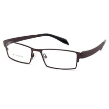 Carica l&#39;immagine nel visualizzatore di Gallery, Gmei Optical Men Titanium Alloy Eyeglasses Frame for Men Eyewear Flexible Temples Legs IP Electroplating Alloy Spectacles Y812