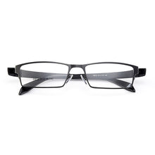 Carica l&#39;immagine nel visualizzatore di Gallery, Gmei Optical Men Titanium Alloy Eyeglasses Frame for Men Eyewear Flexible Temples Legs IP Electroplating Alloy Spectacles Y812