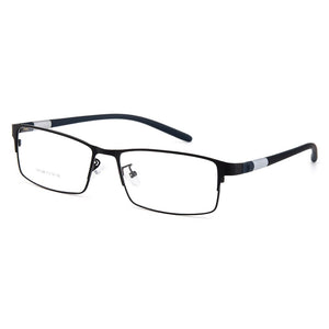 Gmei Optical Men Titanium Alloy Eyeglasses Frame for Men Eyewear Flexible Temples Legs IP Electroplating Alloy Spectacles Y028