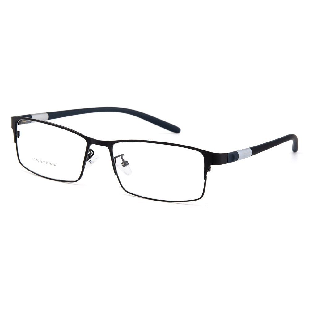 Gmei Optical Men Titanium Alloy Eyeglasses Frame for Men Eyewear Flexible Temples Legs IP Electroplating Alloy Spectacles Y028
