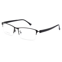 Carica l&#39;immagine nel visualizzatore di Gallery, Gmei Optical Men Titanium Alloy Eyeglasses Frames for Men Eyewear Flexible Temples Legs IP Electroplating Alloy Spectacles Y7017