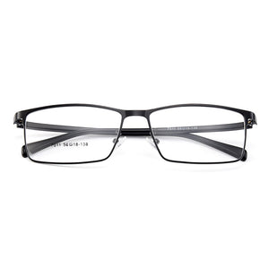 Gmei Optical Men Titanium Alloy Eyeglasses Frames for Men Eyewear Flexible Temples Legs IP Electroplating Alloy Spectacles Y7011