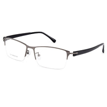 Carica l&#39;immagine nel visualizzatore di Gallery, Gmei Optical Men Titanium Alloy Eyeglasses Frames for Men Eyewear Flexible Temples Legs IP Electroplating Alloy Spectacles Y7017