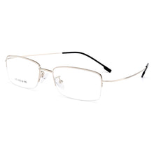Load image into Gallery viewer, Gmei Optical Men Ultra-Light Semi-Rimless Memory Titanium Alloy Glasses Frames for Men Myopia Presbyopia Reading Spectacles Y879
