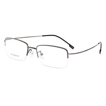 Load image into Gallery viewer, Gmei Optical Men Ultra-Light Semi-Rimless Memory Titanium Alloy Glasses Frames for Men Myopia Presbyopia Reading Spectacles Y879