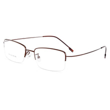 Load image into Gallery viewer, Gmei Optical Men Ultra-Light Semi-Rimless Memory Titanium Alloy Glasses Frames for Men Myopia Presbyopia Reading Spectacles Y879