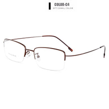 Load image into Gallery viewer, Gmei Optical Men Ultra-Light Semi-Rimless Memory Titanium Alloy Glasses Frames for Men Myopia Presbyopia Reading Spectacles Y879