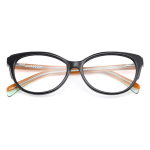 Gmei Optical Stylish Cat Eye Acetate Full Rim Optical Glasses Frame Women Myopia Presbyopia Eyewear With Spring Hinges A174
