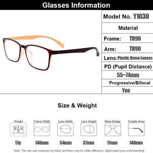 Gmei Optical Ultralight TR90 Glasses Frame Men Prescription Eyeglasses Myopia Optical Frames Square Plastic Eyewear Y1030