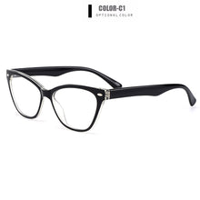 Load image into Gallery viewer, Gmei Optical Urltra-Light TR90 Women&#39;s Cat Eye Style Optical Eyeglasses Frames Plastic Myopia Presbyopia Spectacles M1244