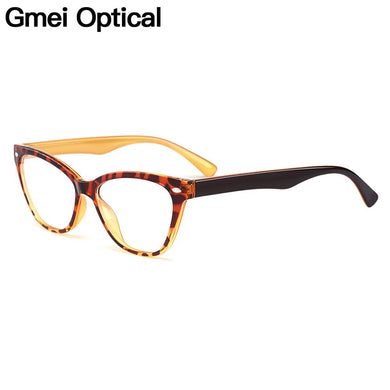 Gmei Optical Urltra-Light TR90 Women's Cat Eye Style Optical Eyeglasses Frames Plastic Myopia Presbyopia Spectacles M1244