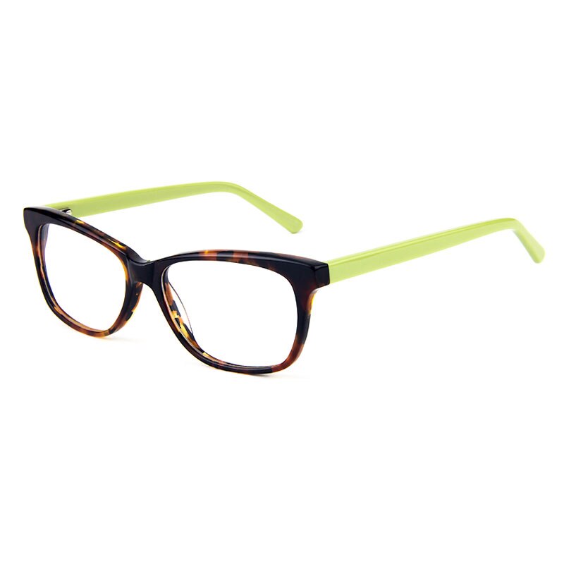 Gmei Optical Oval Acetate Full Rim Women Glasses Frame With Spring Hinges Women's Eyewear for Prescription Eyeglasses T8035