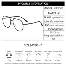Load image into Gallery viewer, Gmei Optical Pilot Retro Aluminum Magnesium Men Glasses Frame With Spring Hinges Brand Designer Square Spectacles Frames GF9003