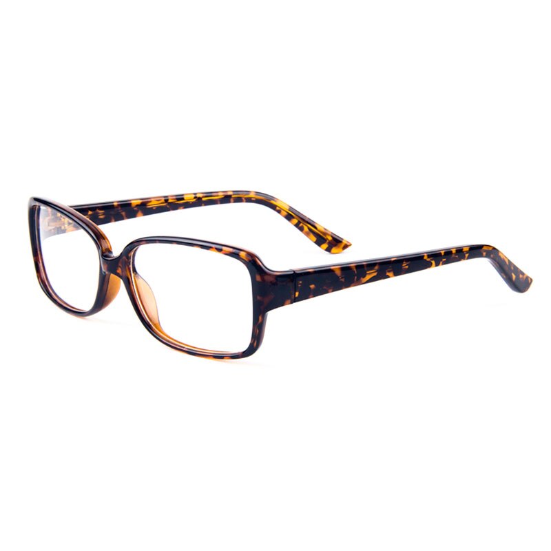 Gmei Optical Plastic Rectangular Full Rim Women's Glasses Frames Optical Eyewear Frame Tortoiseshell T8015