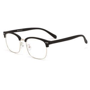 Gmei Optical Retro Classic Plastic Men Glasses Frame Metal Alloy Brand Designer Square Prescription Eyeglasses Frames MD085