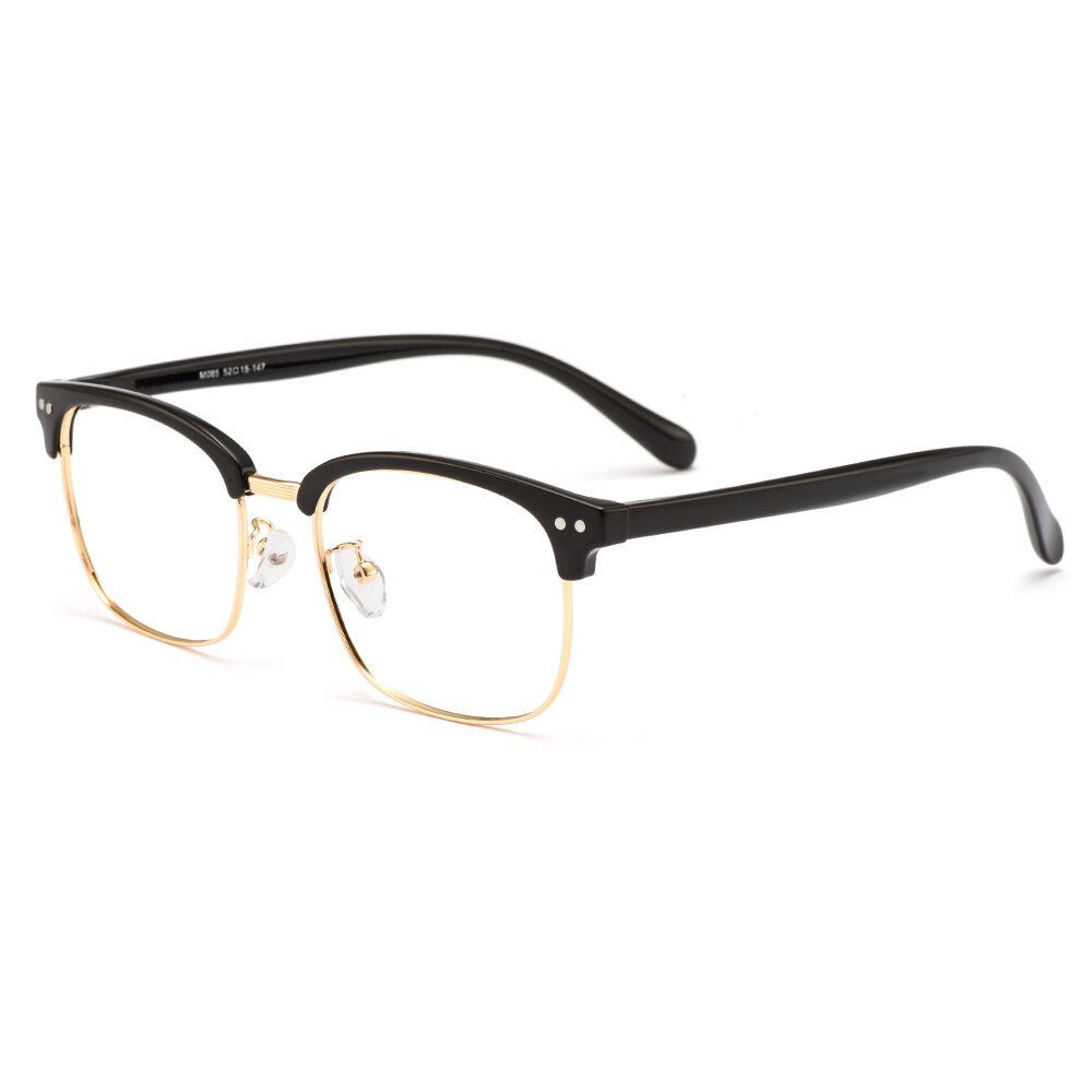 Gmei Optical Retro Classic Plastic Men Glasses Frame Metal Alloy Brand Designer Square Prescription Eyeglasses Frames MD085