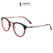 Carica l&#39;immagine nel visualizzatore di Gallery, Gmei Optical Retro Full Rim Round Women Optical Eyeglasses Frames Female Myopia Presbyopia Eyewears 5 Colors Optionals M007