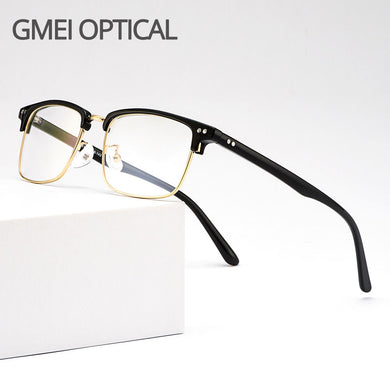 Gmei Optical Retro Metal Alloy Men Glasses Frame Women Classic Myopia Presbyopia Reading Prescription Spectacles Frames M081