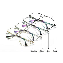 Carica l&#39;immagine nel visualizzatore di Gallery, Gmei Occhiali da sole retrò ottici Montature da vista per occhiali da vista Miopia Lega di metallo Donna Uomo Occhiali da vista Oculos De Grau Eyewear A27032 