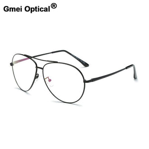 Gmei Occhiali da sole retrò ottici Montature da vista per occhiali da vista Miopia Lega di metallo Donna Uomo Occhiali da vista Oculos De Grau Eyewear A27032 