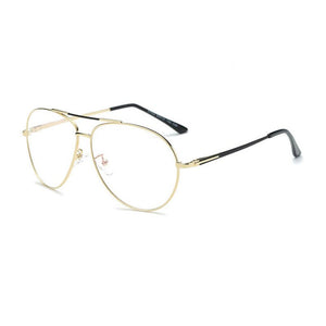 Gmei Occhiali da sole retrò ottici Montature da vista per occhiali da vista Miopia Lega di metallo Donna Uomo Occhiali da vista Oculos De Grau Eyewear A27032 