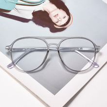 Load image into Gallery viewer, Gmei Optical Retro Transparent Glasses Frames Ultra Light TR Double Beam Glasses Frame For Women&#39;s Spectacles 6537