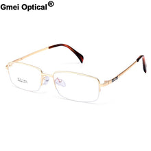 Carica l&#39;immagine nel visualizzatore di Gallery, Gmei Optical S8208 Montatura per occhiali da vista semi-senza montatura in lega di metallo per uomo Occhiali da vista ottici 