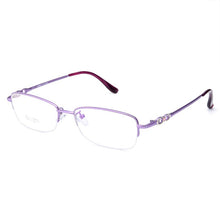 Load image into Gallery viewer, Gmei Optical S8213 Alloy Metal Semi-Rimless Eyeglasses Frame for Women Prescription Optical Eyewear Glasses