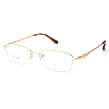 Load image into Gallery viewer, Gmei Optical S8213 Alloy Metal Semi-Rimless Eyeglasses Frame for Women Prescription Optical Eyewear Glasses