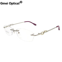 Load image into Gallery viewer, Gmei Optical S8304 Rimless Eyeglasses Frame for Women Rimless Eyewear Glasses