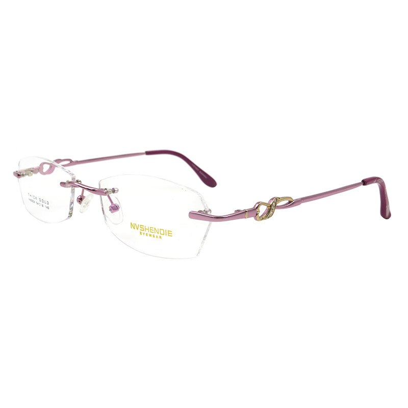 Gmei Optical S8304 Rimless Eyeglasses Frame for Women Rimless Eyewear Glasses