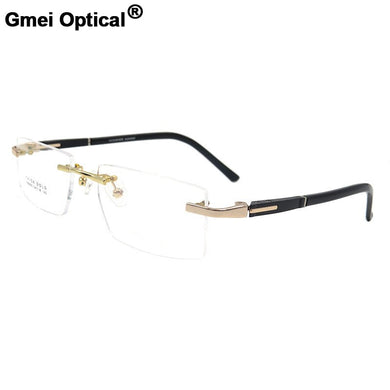 Gmei Optical S8305 Rimless Eyeglasses Frame for men Rimless Eyewear Glasses