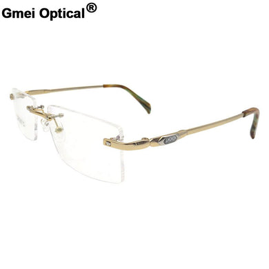 Gmei Optical S8314 Rimless Eyeglasses Frame for men Rimless Eyewear Glasses