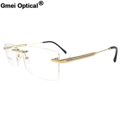 Gmei Optical S8323 Rimless Eyeglasses Frame for men Rimless Eyewear Glasses