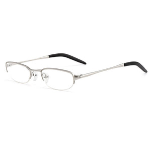 Gmei Optical Semi Rimless Pure Titanium Women Glasses Frame For Prescription Spectacles Brand Designer Optics Eyewear W2008