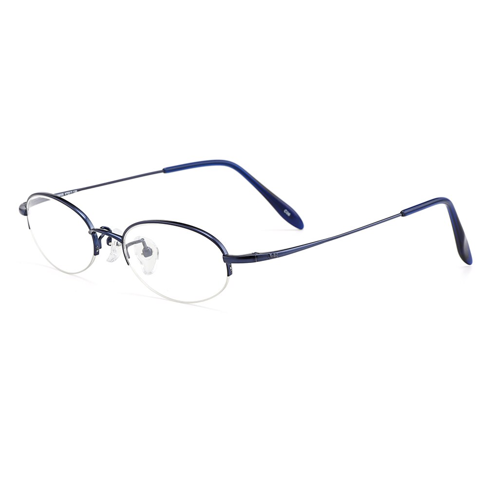 Gmei Optical Semi Rimless Pure Titanium Women Glasses Frame Small Face Suitable Prescription Spectacles Frames Eyewear W8005