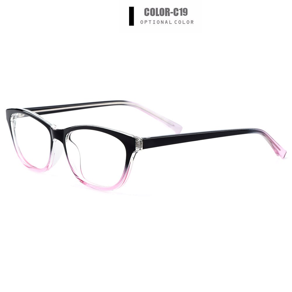 Gmei Optical Stylish Oval Full Rim Plastic Glasses Frame For Women's Myopia Presbyopia Reading Prescription Eyeglasses H8012
