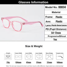 Load image into Gallery viewer, Gmei Optical Stylish Oval Pink Transparent Brand Designer Women Glasses Frames Prescription Eyeglasses Optical Eyewear H8034