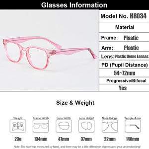 Gmei Optical Stylish Oval Pink Transparent Brand Designer Women Glasses Frames Prescription Eyeglasses Optical Eyewear H8034