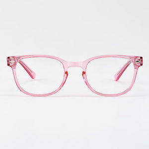 Gmei Optical Stylish Oval Pink Transparent Brand Designer Women Glasses Frames Prescription Eyeglasses Optical Eyewear H8034