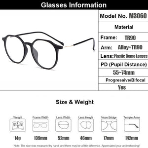 Gmei Optical Stylish Ultralight TR90 Round Women Prescription Glasses Frame For Myopia Optical Spectacles Women Eyewear M3060