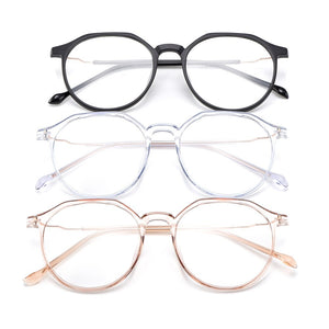 Gmei Optical Stylish Ultralight TR90 Round Women Prescription Glasses Frame For Myopia Optical Spectacles Women Eyewear M3060