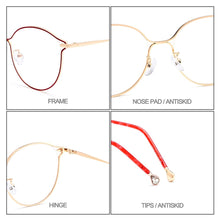 Load image into Gallery viewer, Gmei Optical Stylish Urltra-Light Titanium Alloy Women Full Rim Glasses Frames For Myopia Reading Prescription Eyeglasses M18042