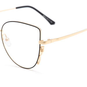 Gmei Optical Stylish Urltra-Light Titanium Alloy Women Square Full Rim Glasses Frames For Myopia Prescription Eyeglasses M18016