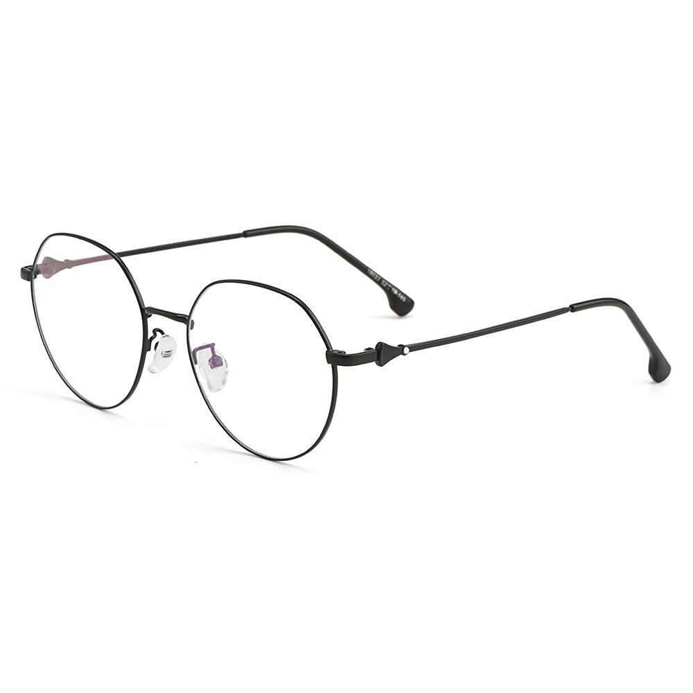 Gmei Optical Stylish Women Titanium Alloy Glasses Frames Female Round Optics Eyewear Spectacles Frame Prescription Oculos M18033