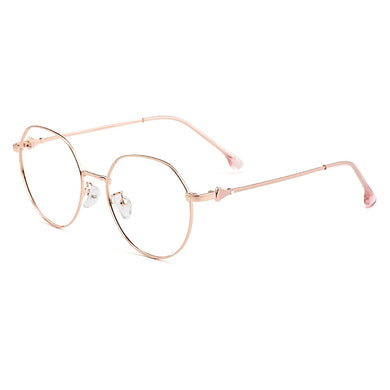 Gmei Optical Stylish Women Titanium Alloy Glasses Frames Female Round Optics Eyewear Spectacles Frame Prescription Oculos M18033
