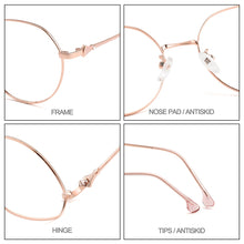 Load image into Gallery viewer, Gmei Optical Stylish Women Titanium Alloy Glasses Frames Female Round Optics Eyewear Spectacles Frame Prescription Oculos M18033