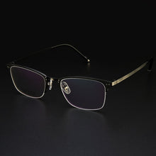 Load image into Gallery viewer, Gmei Optical Titanium Alloy Half-Rim Presciption Eyeglasses Frames For Men &amp; Women Myopia Eyewear Hyperopia Spectacles LF2027